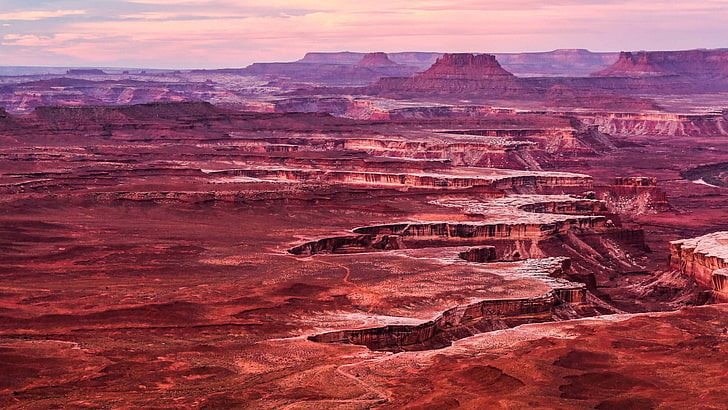 badlands, canyon, sky, united states, utah, canyonlands national park, HD wallpaper