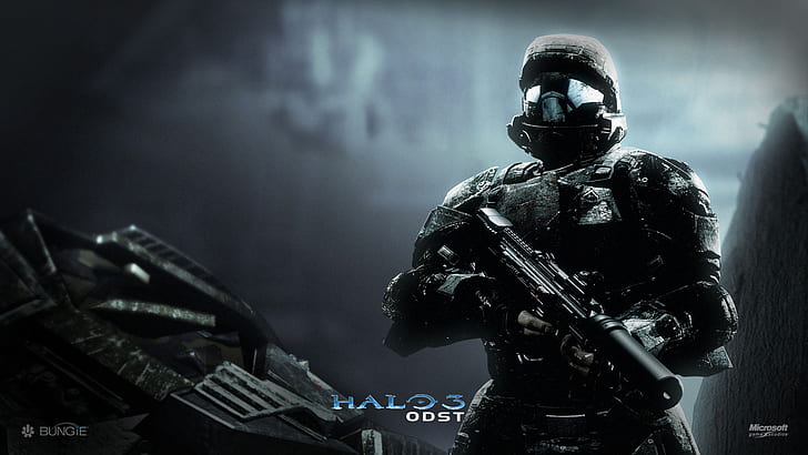 Halo, Video Games, Warrior, Armor, Helmet, Weapons, halo 3 wall paper, HD wallpaper