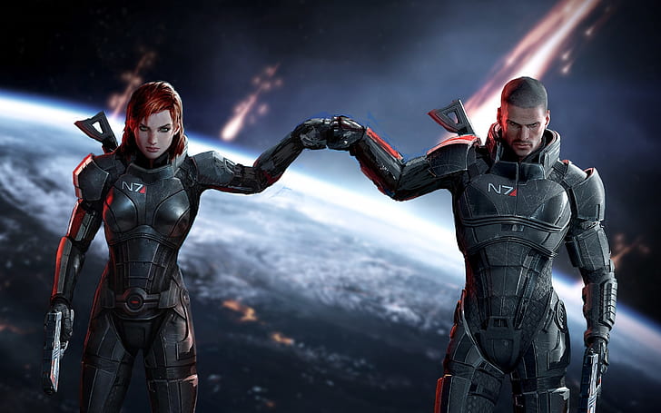 Mass Effect Jane and John Shepard, jane shepard, game