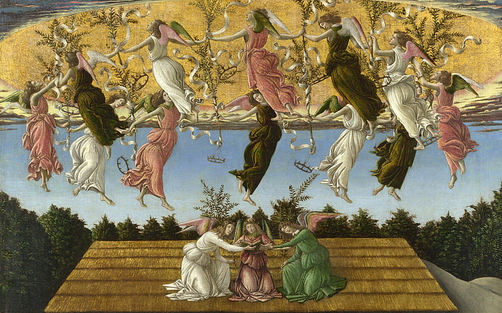 boticelli, botticelli, mystical, nativity, paintings, sandro
