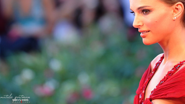 Natalie Portman, women, actress, face, profile, young adult, HD wallpaper