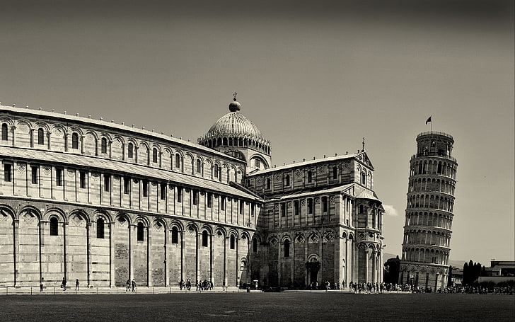 Leaning Tower of Pisa, italy, architecture, famous Place, dome