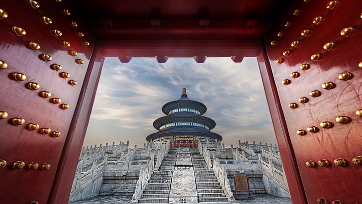 Beijing, Temple of Heaven, nature, landscape, China, architecture