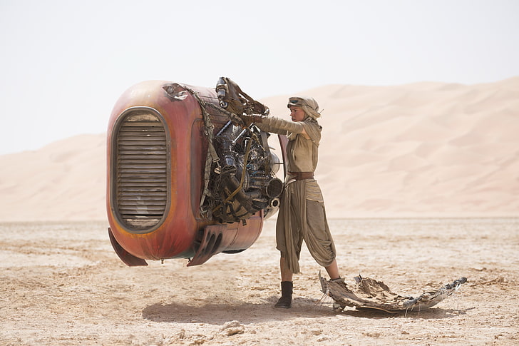 Star Wars, Star Wars: The Force Awakens, Daisy Ridley, women, HD wallpaper