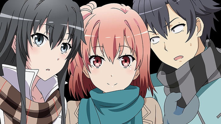 Anime, My Teen Romantic Comedy SNAFU, Hachiman Hikigaya, Yui Yuigahama
