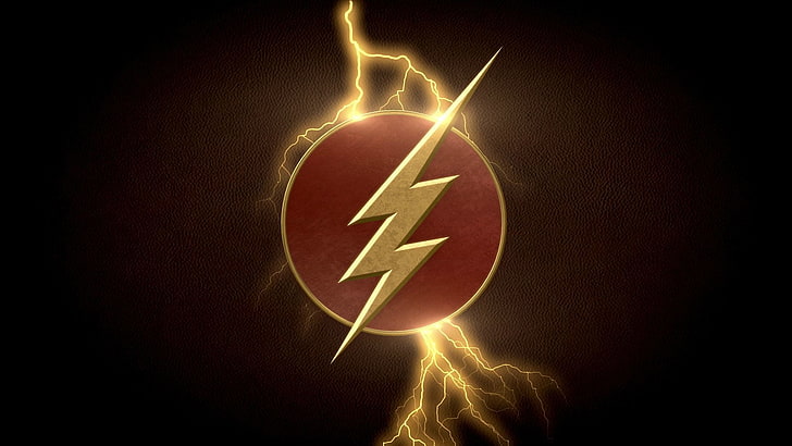 the flash logo, comics, superhero, symbol, sign, concepts, ideas, HD wallpaper