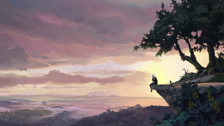 Dragon Prince, Netflix, Rayla, sky, cloud - sky, plant, beauty in nature, HD wallpaper