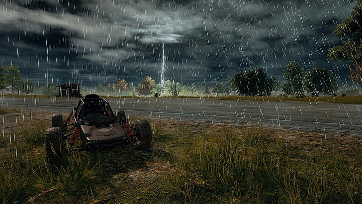 black and red dune buggy digital wallpaper, Video Game, PlayerUnknown's Battlegrounds