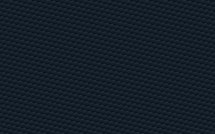 honeycomb, dark, blue, poly, pattern, backgrounds, metal, textured, HD wallpaper