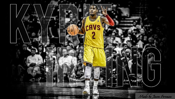 Sports, Kyrie Irving, text, communication, full length, western script
