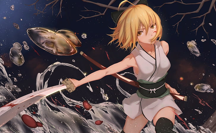 fantasy art, anime, anime girls, sword, Fate Series, Sakura Saber