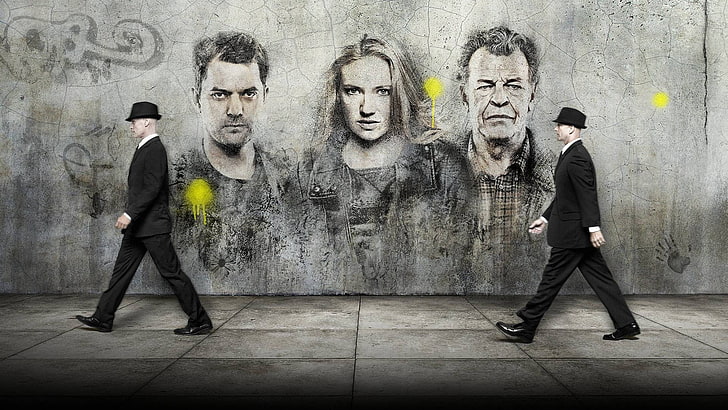 Fringe (TV series), graffiti, Promos, Anna Torv, men, portrait