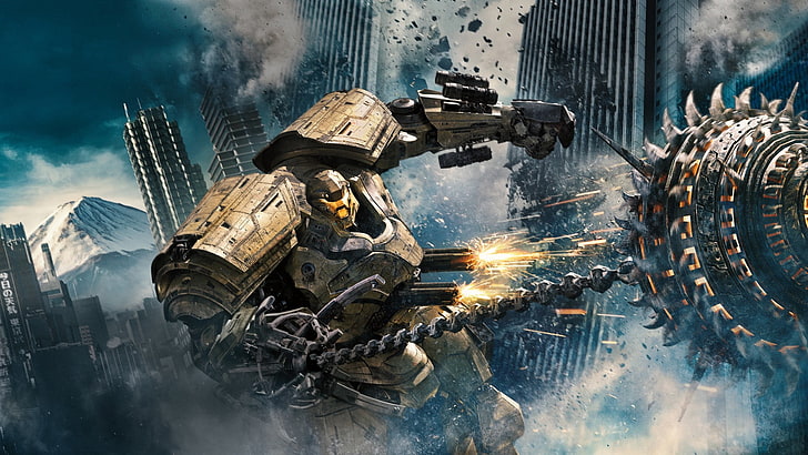 Pacific Rim, Pacific Rim : Uprising, Jaegers, Robots, science fiction, HD wallpaper