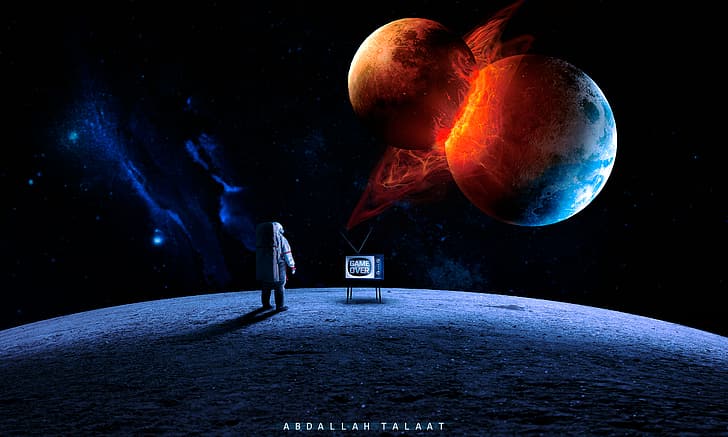 astronaut, apocalypse 15:2, Apocalypse (character), space, planet, HD wallpaper