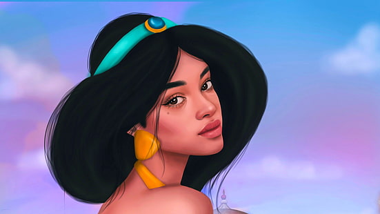 HD wallpaper: Aladdin, Black Hair, Girl, Princess Jasmine | Wallpaper Flare