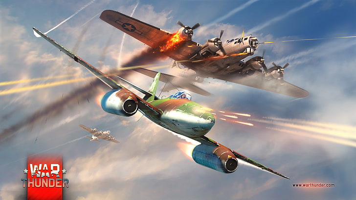 War Thunder, Gaijin Entertainment, airplane, Boeing, Me262, HD wallpaper