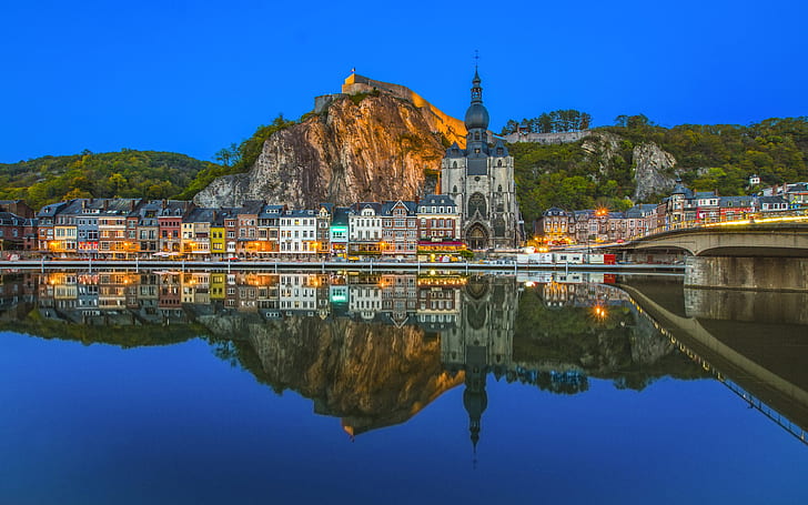 Dinant City In Belgium Walloon River On The River River 4k Ultra Hd Tv Wallpaper For Desktop Laptop Tablet And Mobile Phones 3840×2400