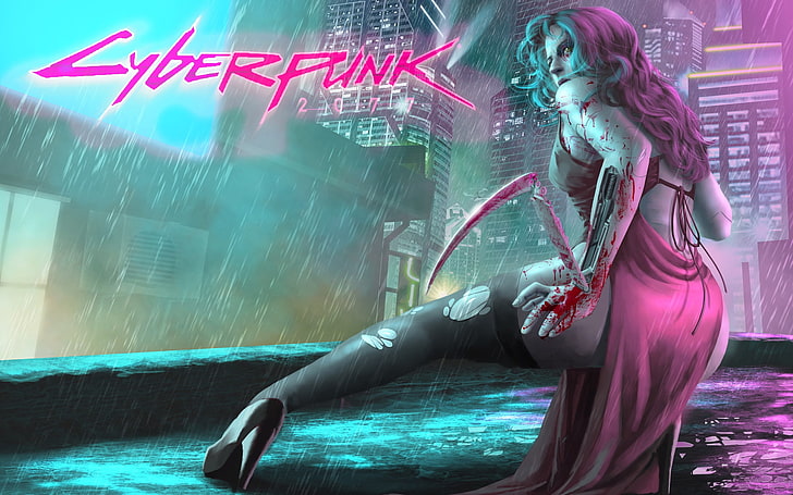 Cyberpunk Girl Wallpaper FREE DOWNLOAD #1 by Vilescythe94 on