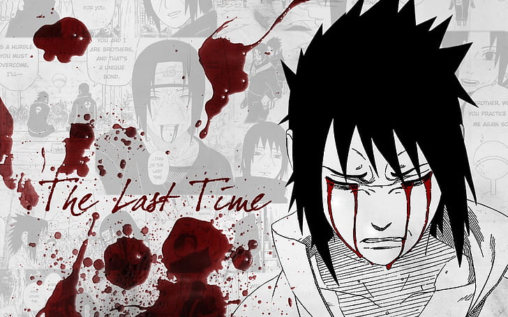 The last time, utchiha sasuke, anime, HD wallpaper
