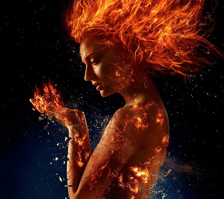 Movie, X-Men: Dark Phoenix, Jean Grey, Sophie Turner, one person
