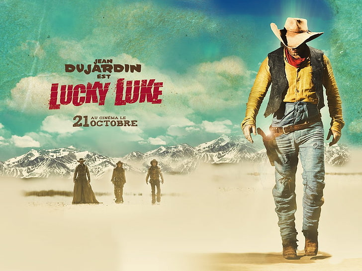 Movie, Lucky Luke, Jean Dujardin, HD wallpaper
