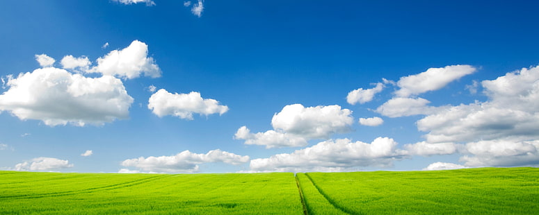 HD wallpaper: Pure Nature Dual Monitor, cloud - sky, environment, grass,  landscape | Wallpaper Flare