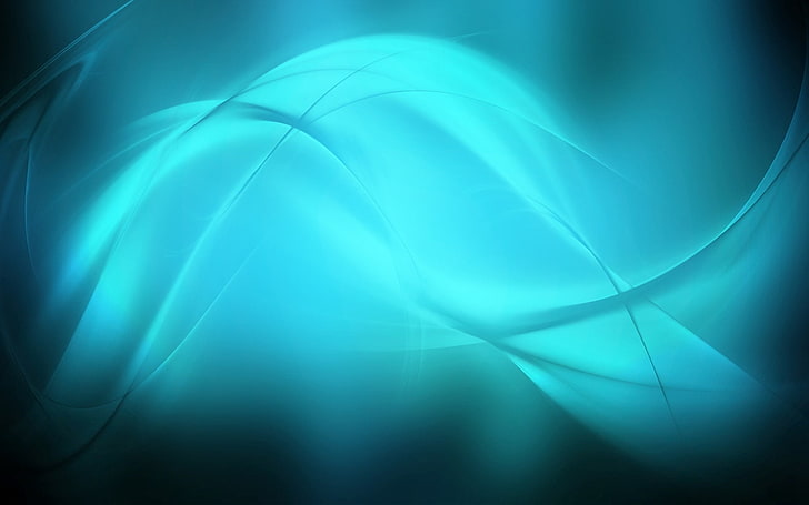 teal and black abstract digital wallpaper, lines, wavy, light