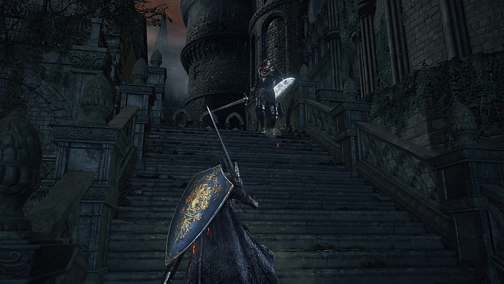 game application screenshot, Dark Souls III, dungeon, DS3, architecture, HD wallpaper