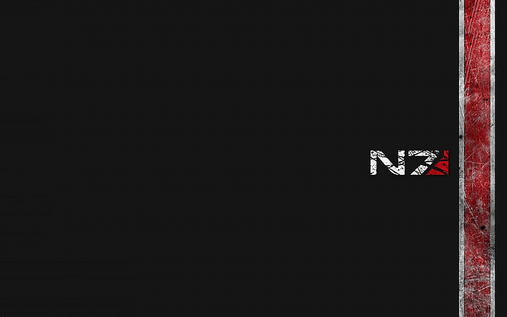 Mass effect 3, N7, Background, Font, Graphics, copy space, no people, HD wallpaper