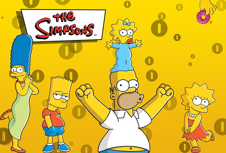 The Simpsons, Marge Simpson, Bart Simpson, Maggie Simpson, Homer Simpson, HD wallpaper