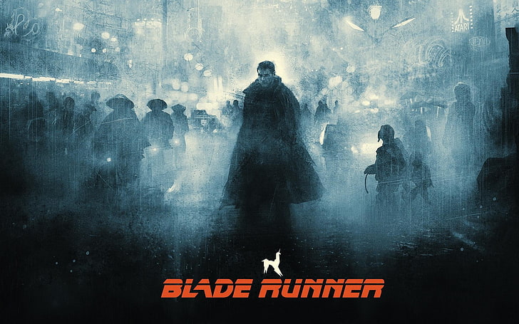 Blade Runner digital wallpaper, digital art, science fiction