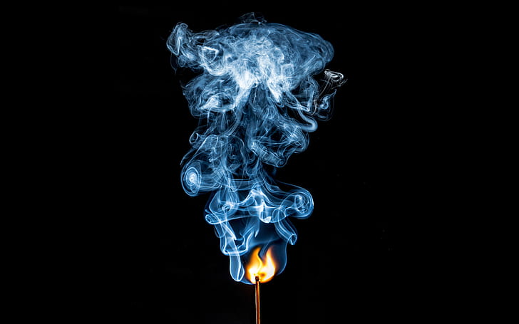 smoke, fire, matches