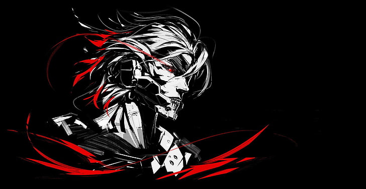 game poster, artwork, Metal Gear Rising: Revengeance, Raiden