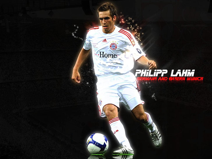 Philip Lahm, Philipp Lahm, FC Bayern , soccer, front view, one person