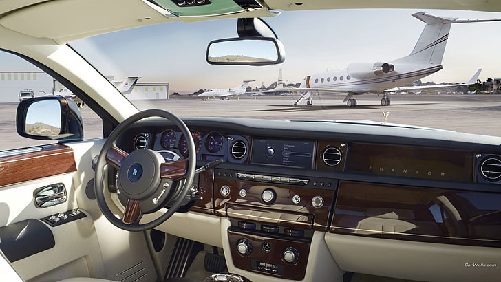car, Rolls-Royce Phantom, mode of transportation, land vehicle, HD wallpaper