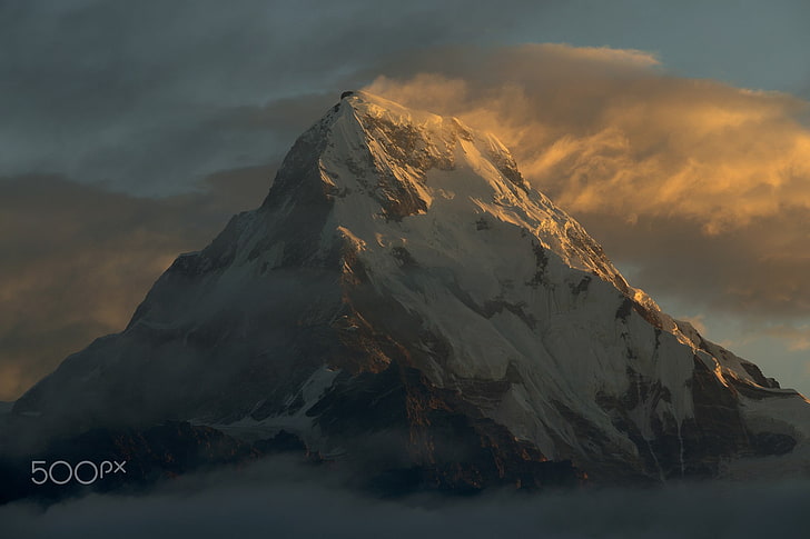 500px, photography, landscape, Nepal, mountains, sunlight, nature, HD wallpaper