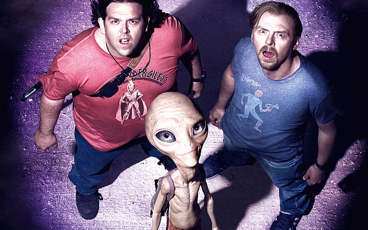 surprise, alien, Paul, Sex: the Secret materialchik, Nick Frost, HD wallpaper