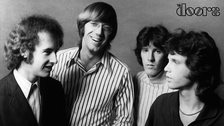 music, rock and roll, Jim Morrison, monochrome, The Doors (Music), HD wallpaper