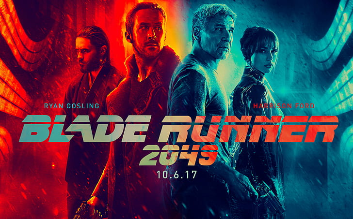 Movie, Blade Runner 2049, Ana de Armas, Harrison Ford, Jared Leto