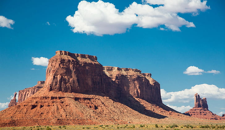 Monument Valley, USA, mountain, monument valley, sky, rock, cloud, HD wallpaper