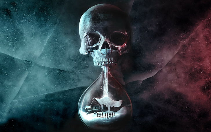 Hourglass skull life, death