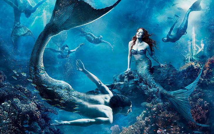 mermaids, HD wallpaper