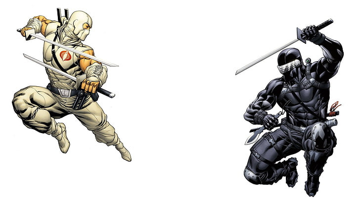 Comics, G.I. Joe, Snake Eyes (G.I. Joe), Storm Shadow (G.I. Joe), HD wallpaper