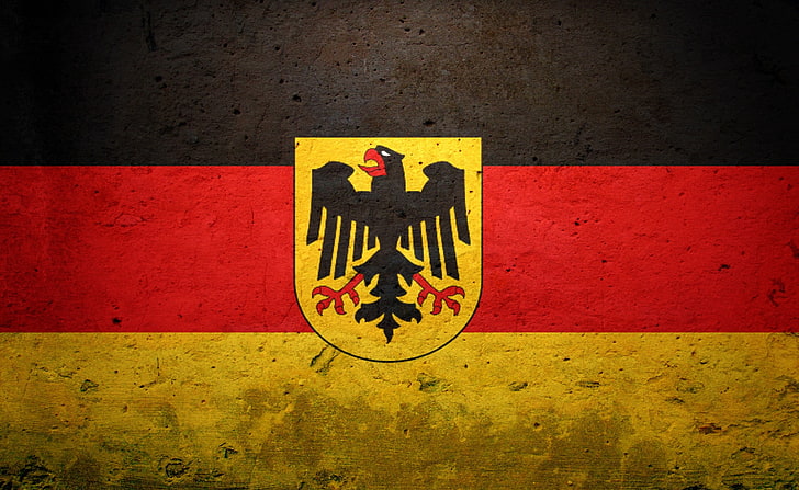 Grunge Flag Of Germany (State), flag of Germany, Artistic, sign, HD wallpaper