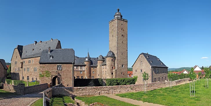 castle, Germany, Hessen, Steinau An Der Strasse, HD wallpaper