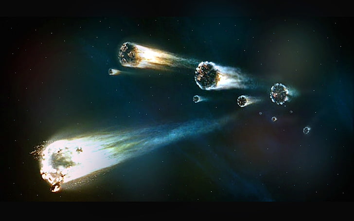 Firebat Meteor Meteor Shower Space Other HD Art