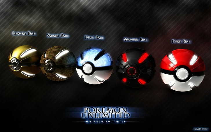 Pokemon Unlimited game application screenshot, Pokémon, Poké Balls, HD wallpaper