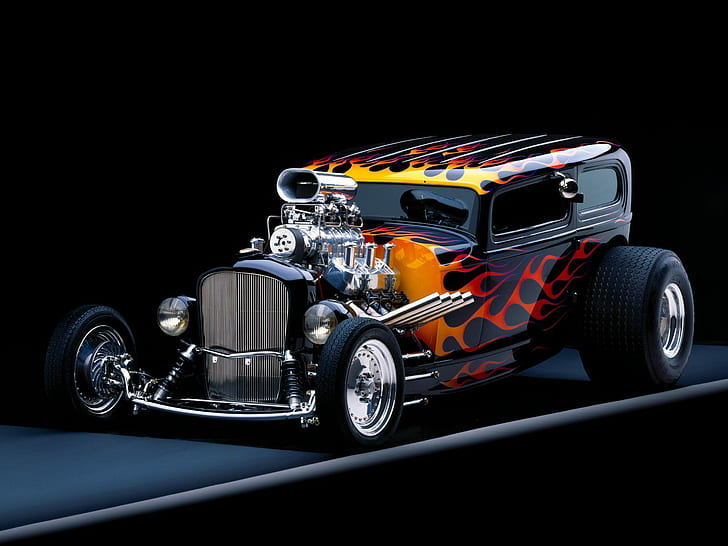 Hot Rod Engine HD, cars, HD wallpaper