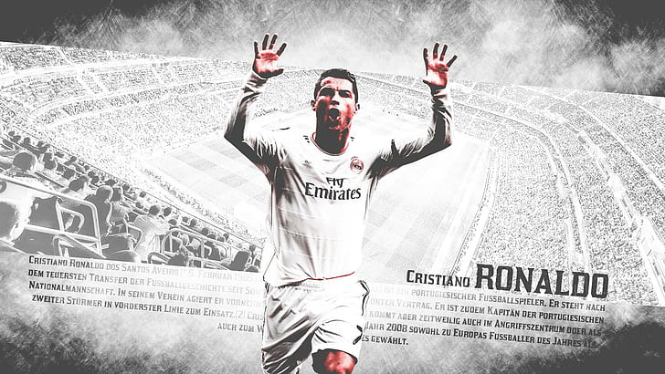 Cristiano Ronaldo Real Madrid Love To Win, celebrity, celebrities, HD wallpaper