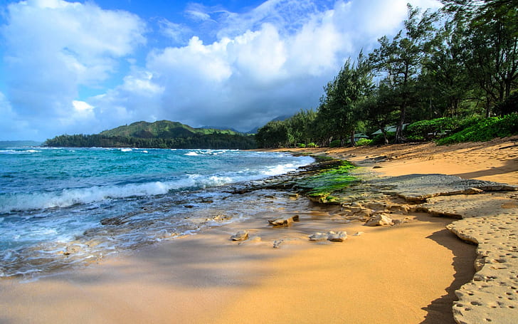 Haena Beach Kauai Hawaii Isl Desktop Background 598728, HD wallpaper